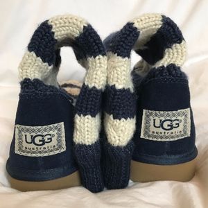 UGG Classic Tall Stripe Knit Cable Boots